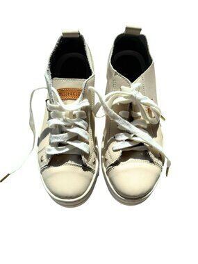 Musse & Cloud Masy Ivory Leather Cutout Sneakers Women’s 9 EU 40